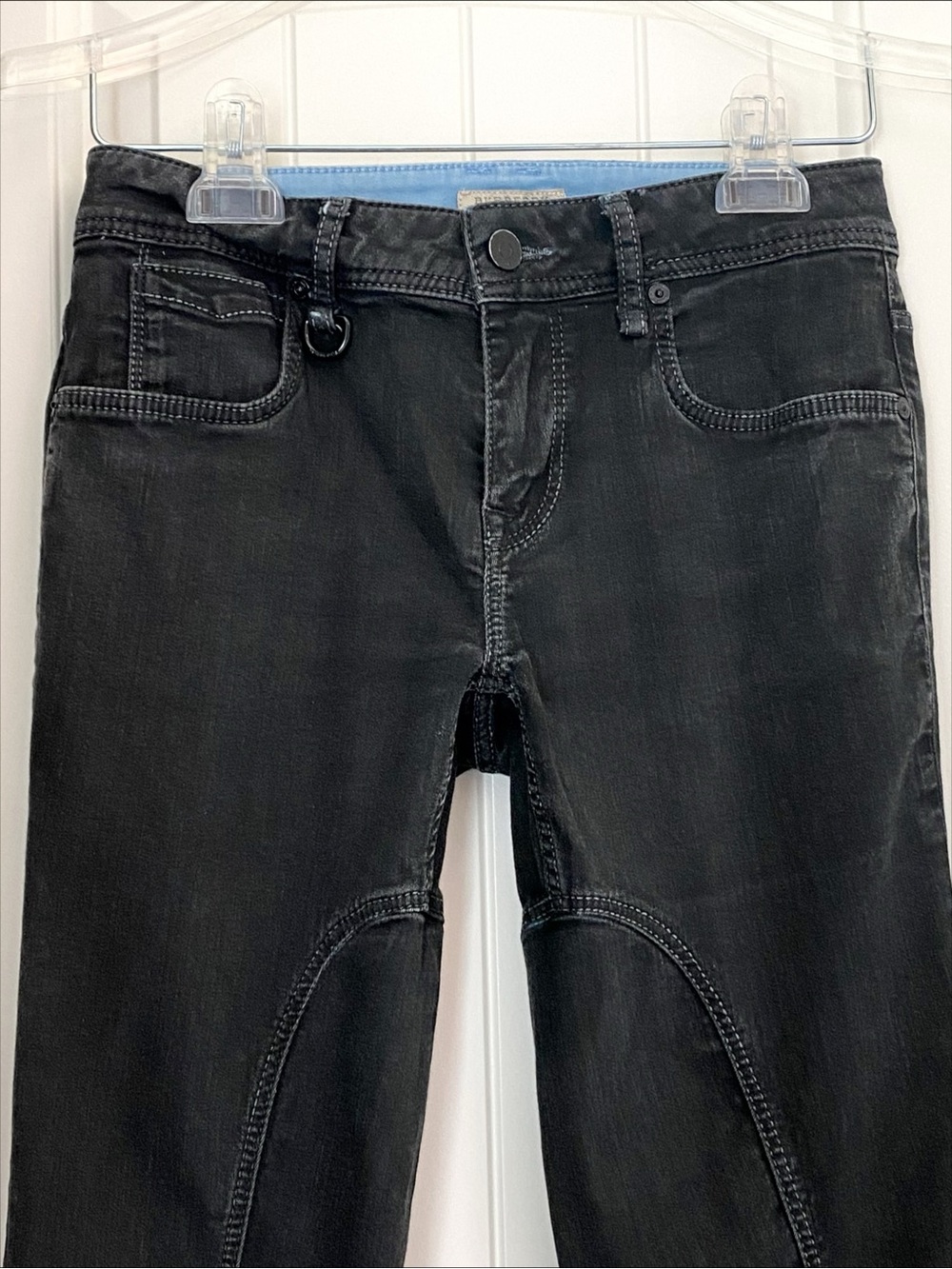 Burberry Brit Women’s Pilton Washed Charcoal/Black Skinny Ankle Jeans Size 28